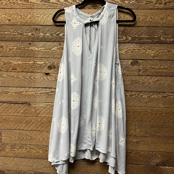 Free People Embroidered Swing Dress Size M - Picture 2 of 6